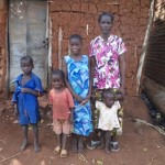 Photo of Ugandan widow and children